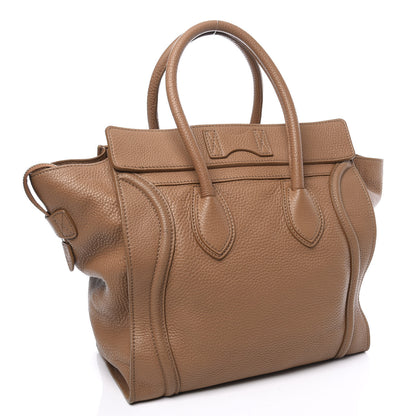 Celine Pebbled Calfskin Mini Luggage Camel 2 of 9