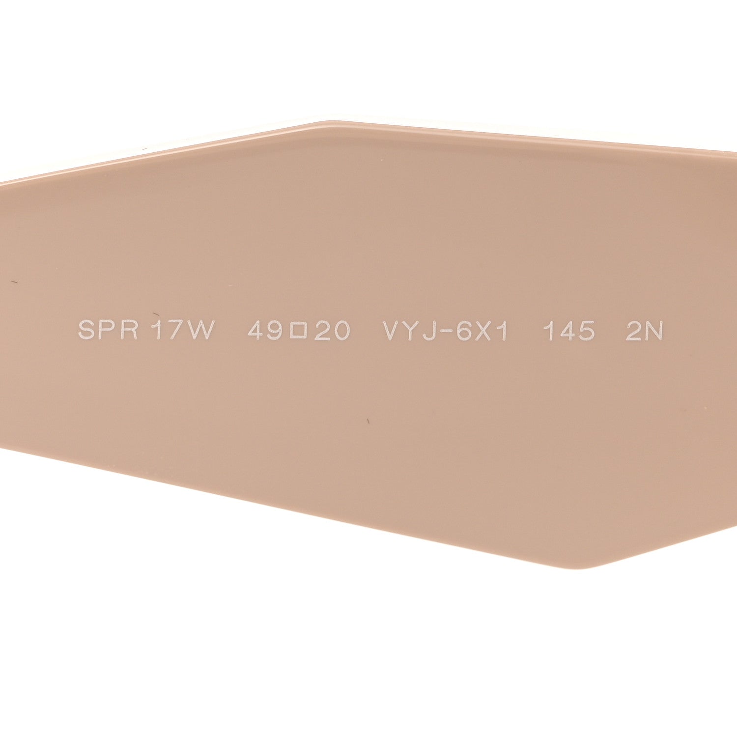 Prada Acetate Symbole Sunglasses SPR 17W Plum Beige 5 of 8