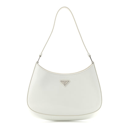 Prada Spazzolato Cleo Shoulder Bag White 1 of 10