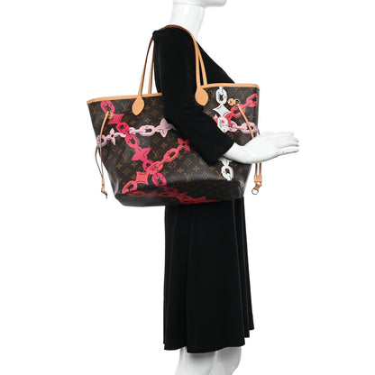 Louis Vuitton Monogram Bay Neverfull MM Rose Ballerine Poppy 2 of 11