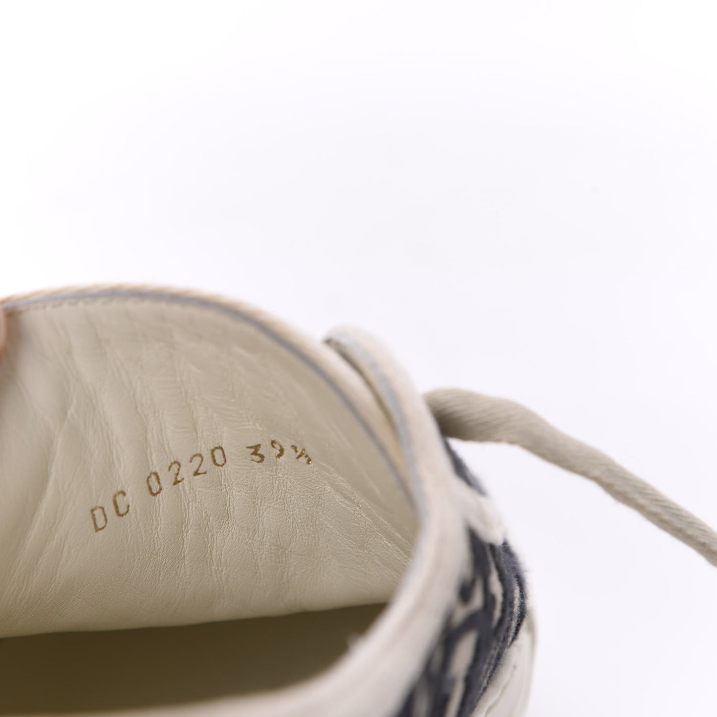 Canvas Oblique Walk'N'Dior Low Top Sneakers 39.5 Deep Blue