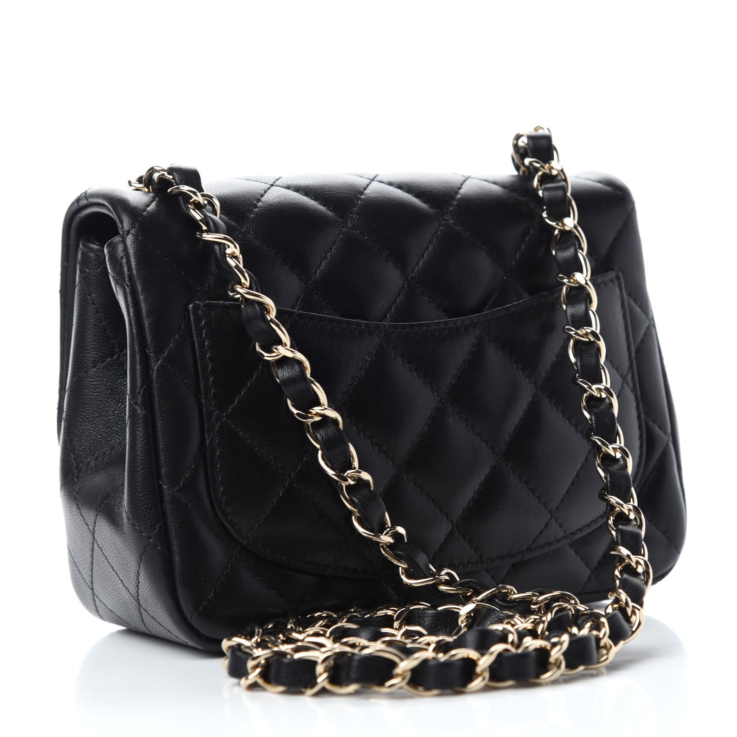 Chanel Lambskin Quilted Mini Square Flap Black 3 of 10