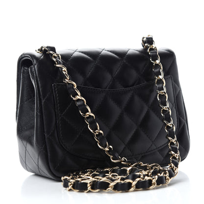 Chanel Lambskin Quilted Mini Square Flap Black 3 of 10
