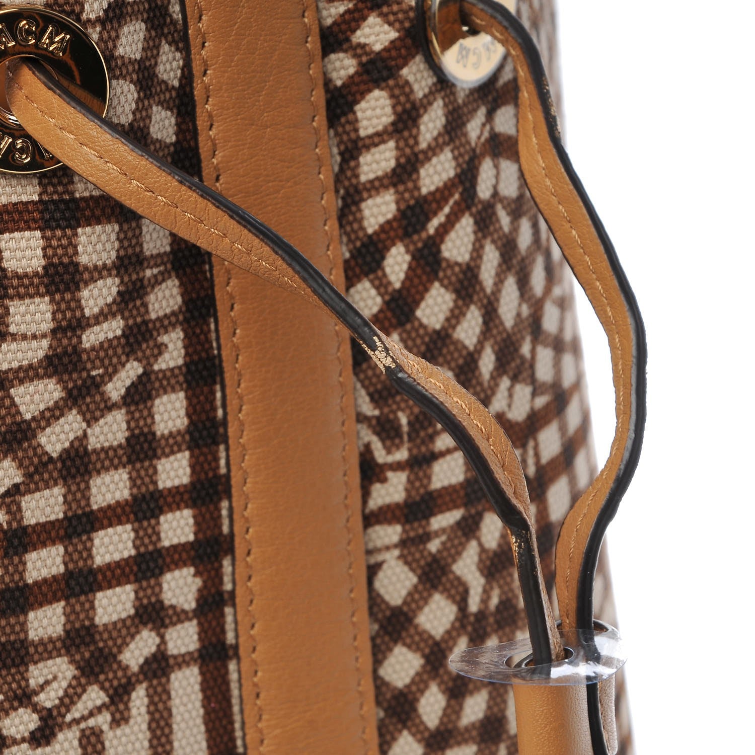 MCM Visetos Medium Liz Reversible Shopper Tote Cognac 15 of 15