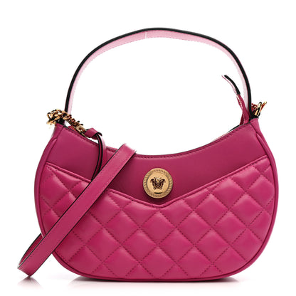 Versace Nappa Quilted Medusa Shoulder Bag Fuchsia 1 of 11