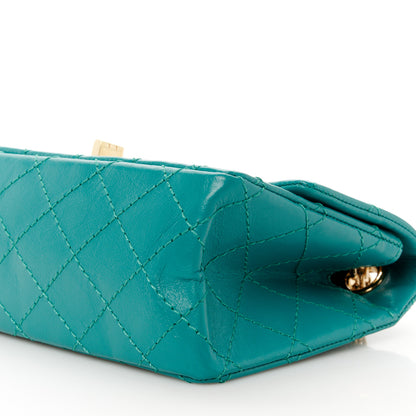 Chanel Aged Calfskin Quilted 2.55 Reissue Mini Flap Green 10 of 10