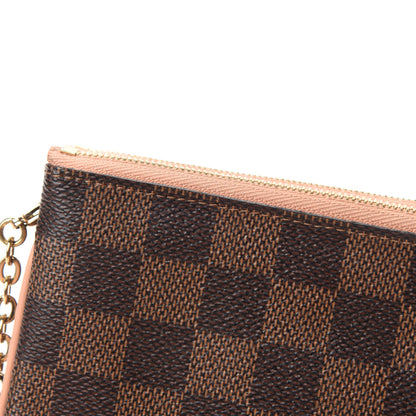 Louis Vuitton Damier Ebene Double Zip Pochette 9 of 12