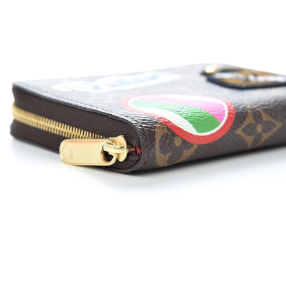 Louis Vuitton Monogram Travel Stickers Zippy Coin Purse 8 of 10