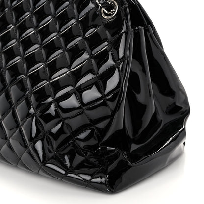 Chanel Patent Quilted Large Just Mademoiselle Bowling Bag Black 13 of 14