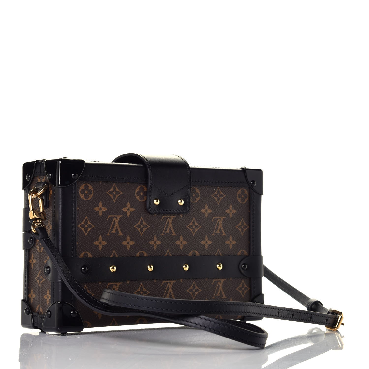 Louis Vuitton Monogram Petite Malle Black 3 of 9