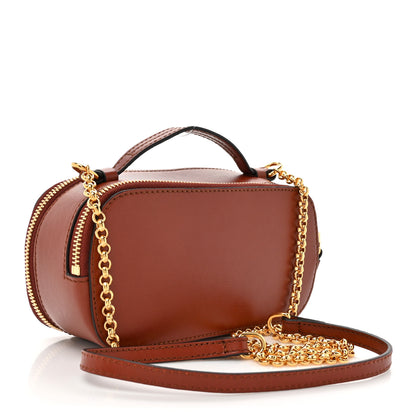 Chloe Shiny Calfskin Mini Vanity C Bag Sepia Brown 3 of 12