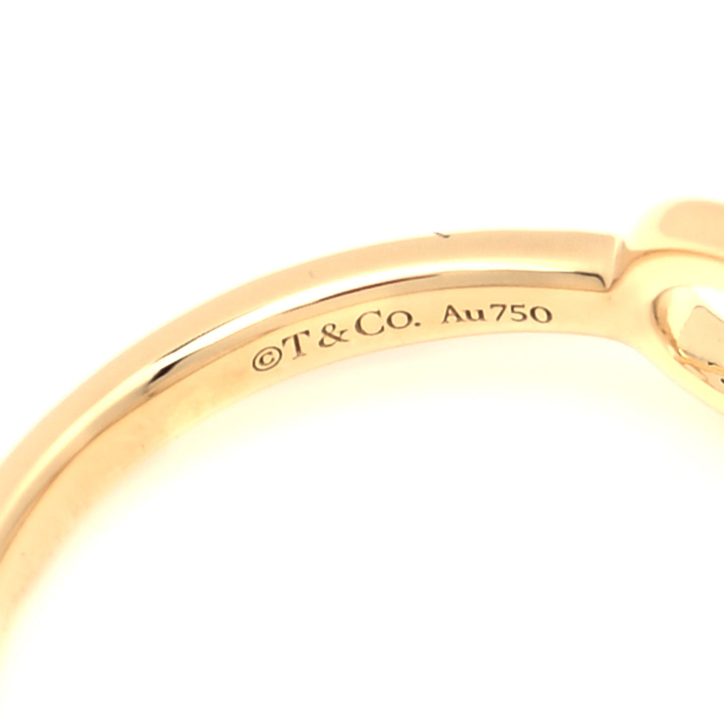 18K Yellow Gold Infinity Ring 53 6.25