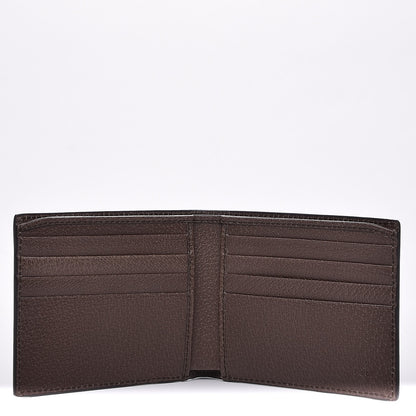 Gucci GG Supreme Monogram Chevron Bi-Fold Wallet Beige Green Red New Acero 5 of 6