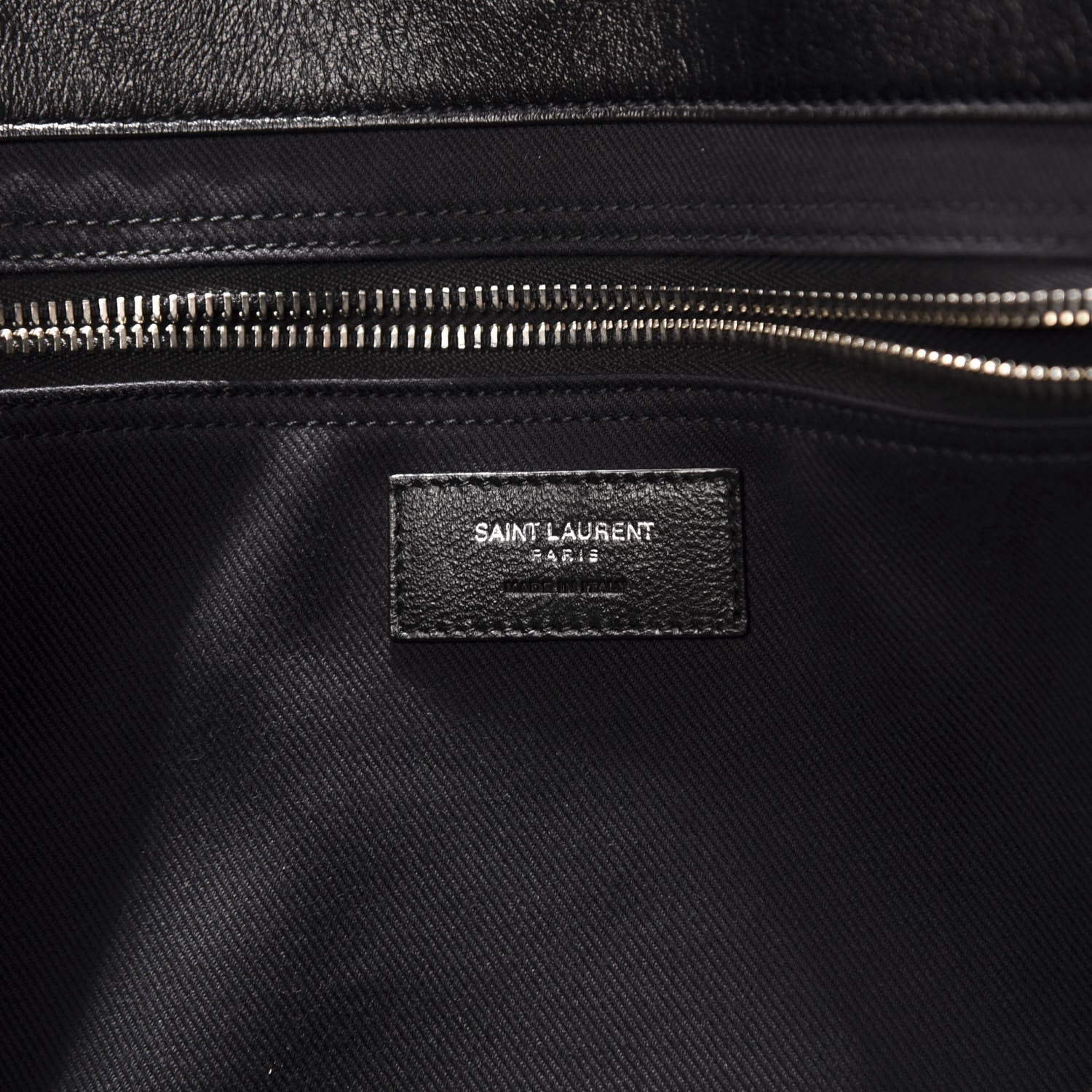 Saint Laurent Vitello Rive Gauche Large Tote Black 6 of 10