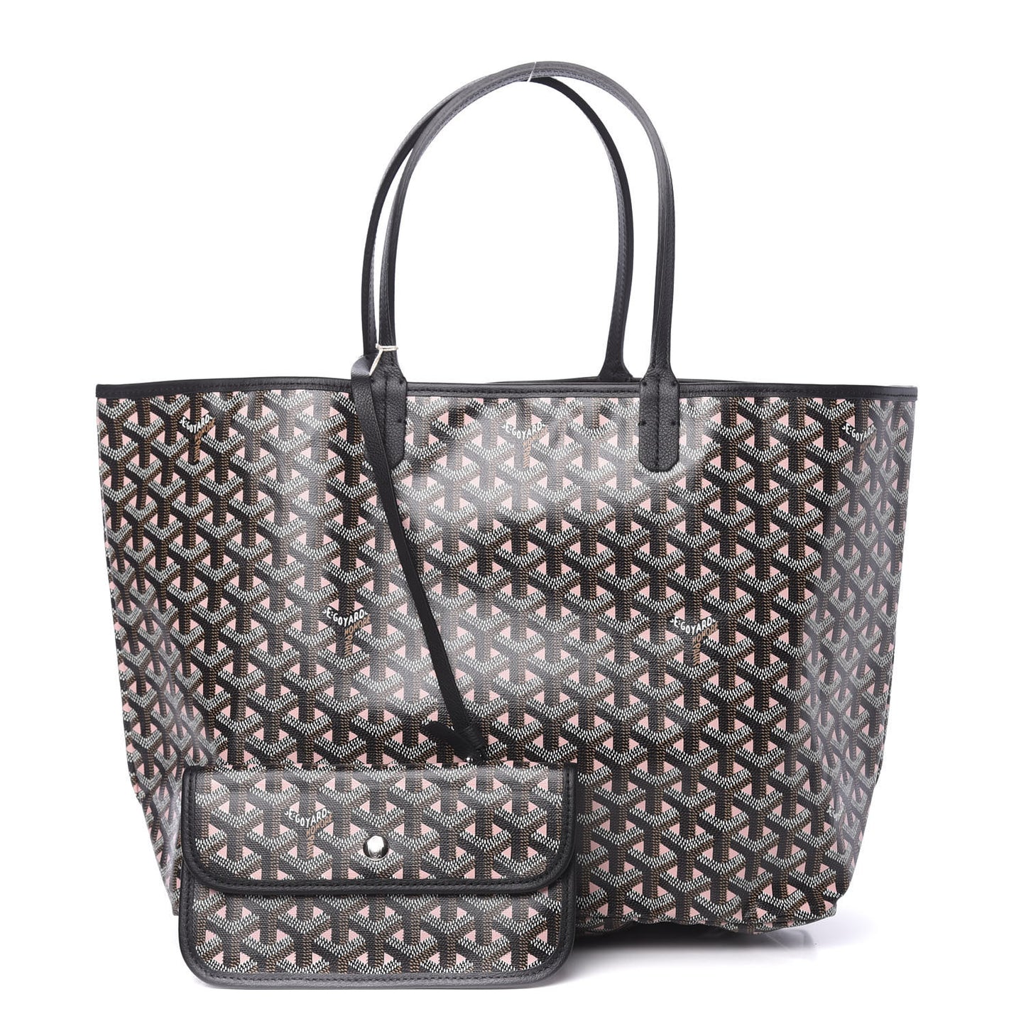 Goyardine Saint Louis Claire Voie PM Black Rose Pink