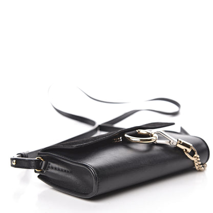 Chloe Suede Calfskin Mini Faye Shoulder Bag Black 4 of 22