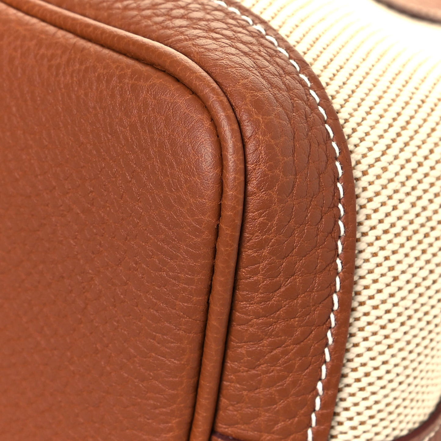 Twill H Negonda Garden Party 30 TPM Tote Ecru Desert Gold