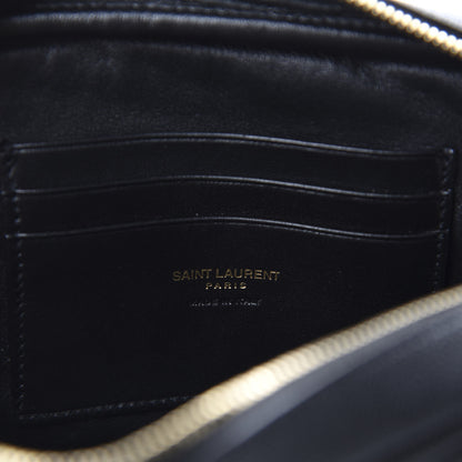 Saint Laurent Grain De Poudre Matelasse Monogram Mini Lou Camera Bag Black 8 of 11