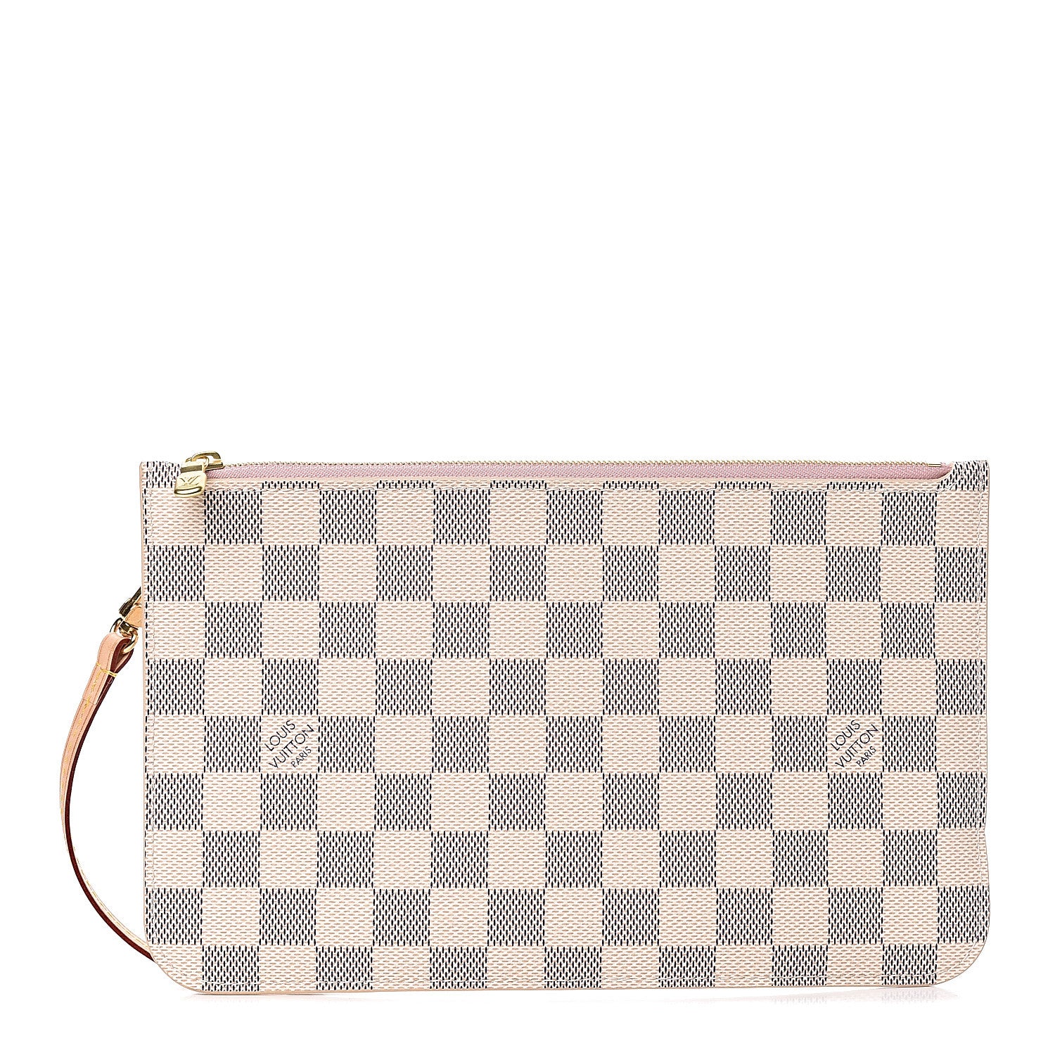 Louis Vuitton Damier Azur Neverfull MM GM Pochette Rose Ballerine 1 of 8