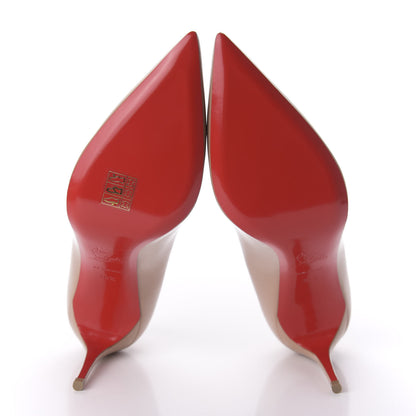 Christian Louboutin Patent Kate 85 Pumps 38.5 Nude 5 of 8