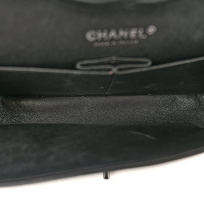 Chanel Crumpled Calfskin Quilted Medium Double Flap So Black 5 of 11