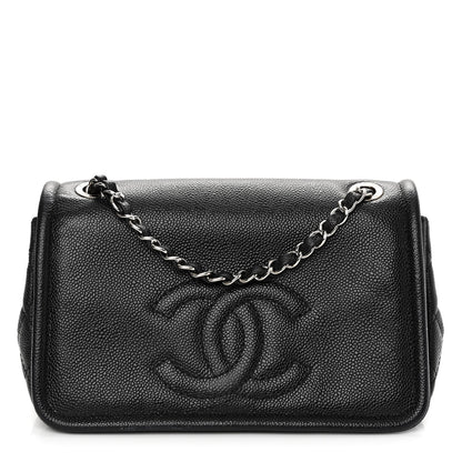 Chanel Caviar Medium Timeless CC Flap Navy Blue 1 of 9