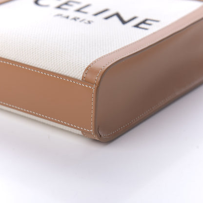 Celine Canvas Calfskin Mini Vertical Cabas Natural Tan 7 of 9