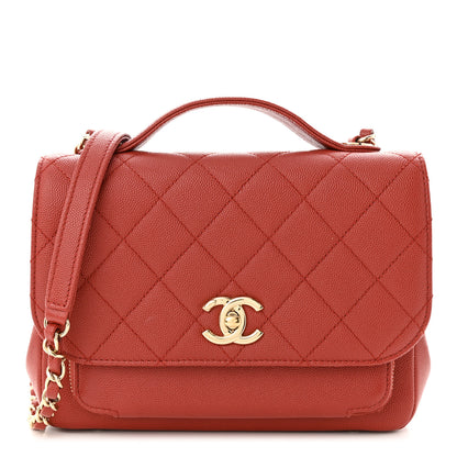 Chanel Caviar Quilted Medium Business Affinity Flap Red 1 of 13