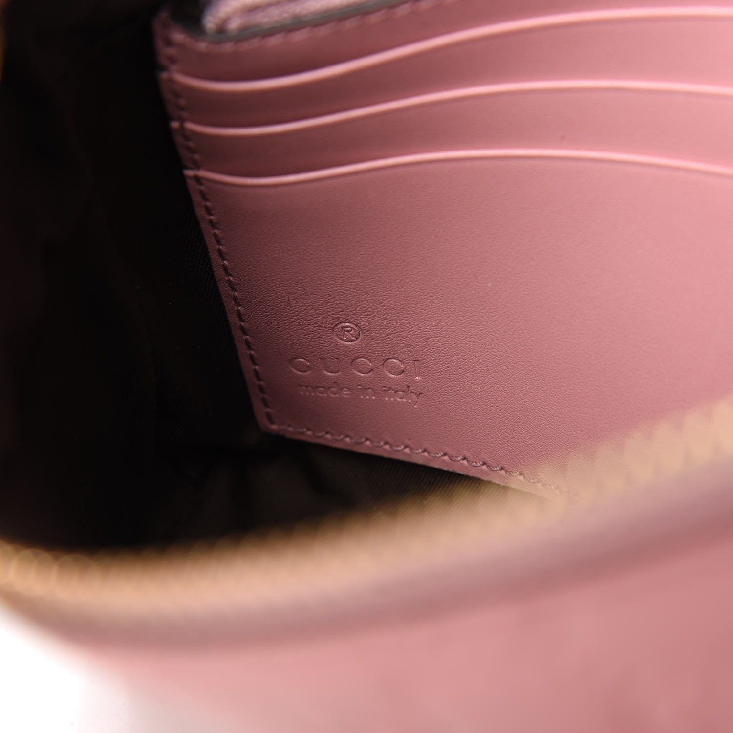 Gucci Guccissima Signature Wrist Wallet Rose Baby Candy 8 of 11
