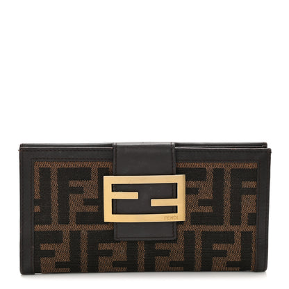 Fendi Zucchino Forever Continental Wallet Tobacco 1 of 8