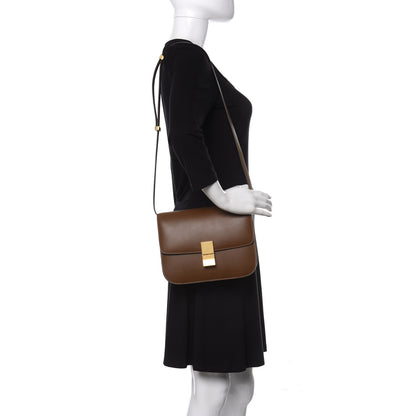 Celine Box Calfskin Medium Classic Box Flap Bag Camel 2 of 10