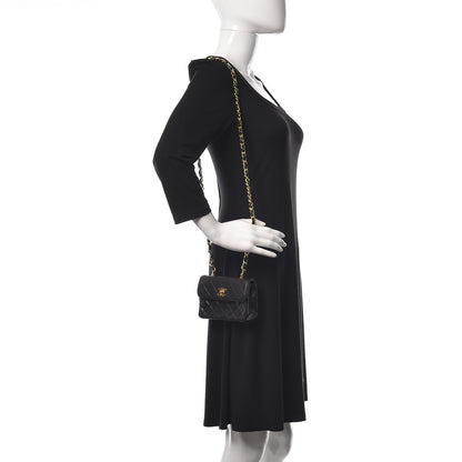 Chanel Lambskin Quilted Extra Mini Flap Black 2 of 8