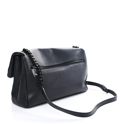 Saint Laurent Grain De Poudre Medium West Hollywood Monogram Fold-Over Black 3 of 8