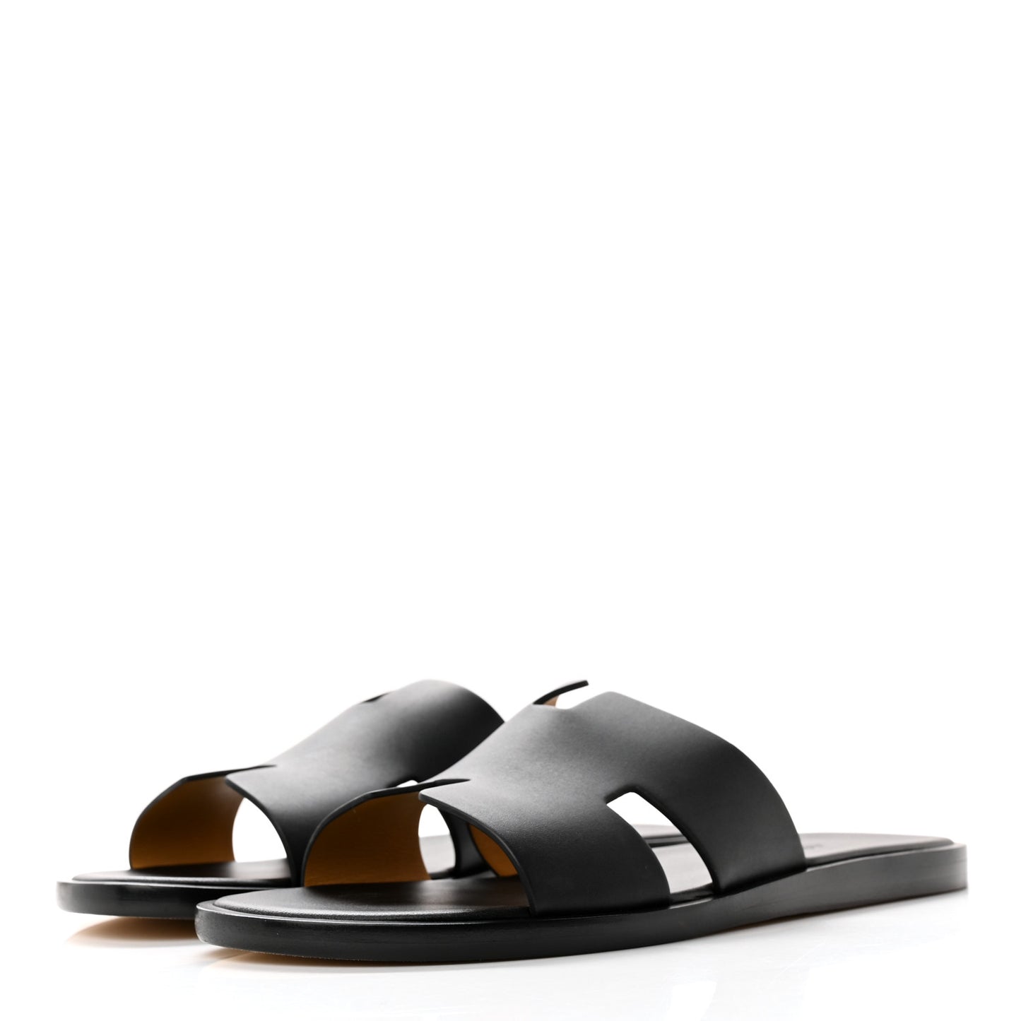 Calfskin Mens Izmir Sandals 42.5 Black