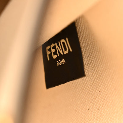 Fendi Canvas Logo Medium Shopping Tote Grezzo Black 7 of 13