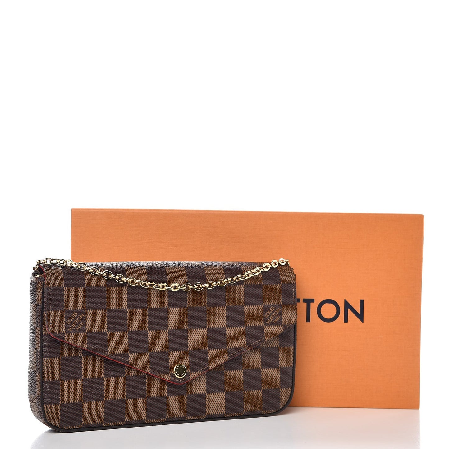 Damier Ebene Pochette Felicie Chain Wallet