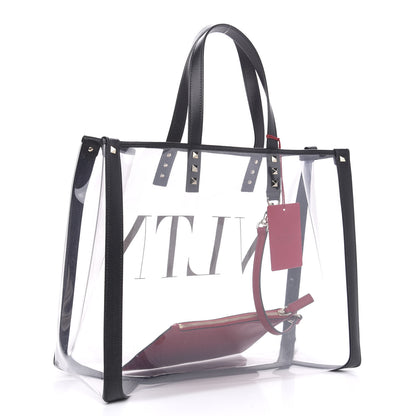 Valentino Garavani Plexy VLTN Small Shopping Bag Transparent 4 of 9