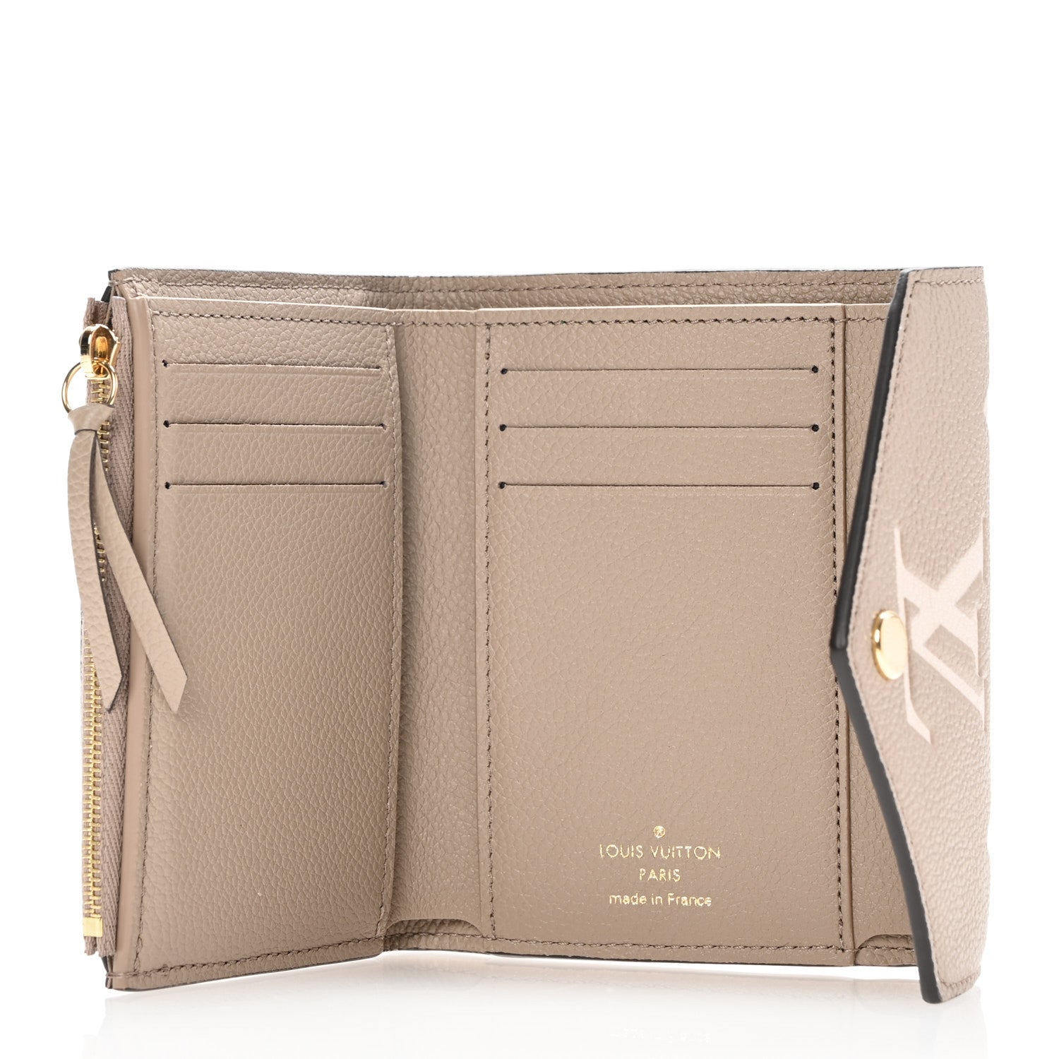 Louis Vuitton Empreinte Monogram Giant Victorine Wallet Tourterelle Creme 5 of 7
