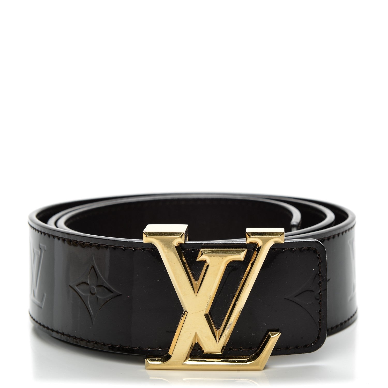 Louis Vuitton Vernis LV Facettes Belt 90 36 Noir 1 of 6