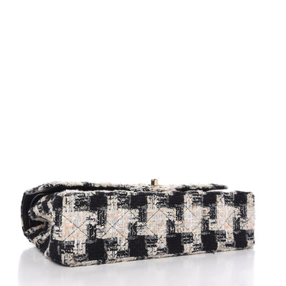 Chanel Tweed Quilted Medium Double Flap Multicolor 4 of 10