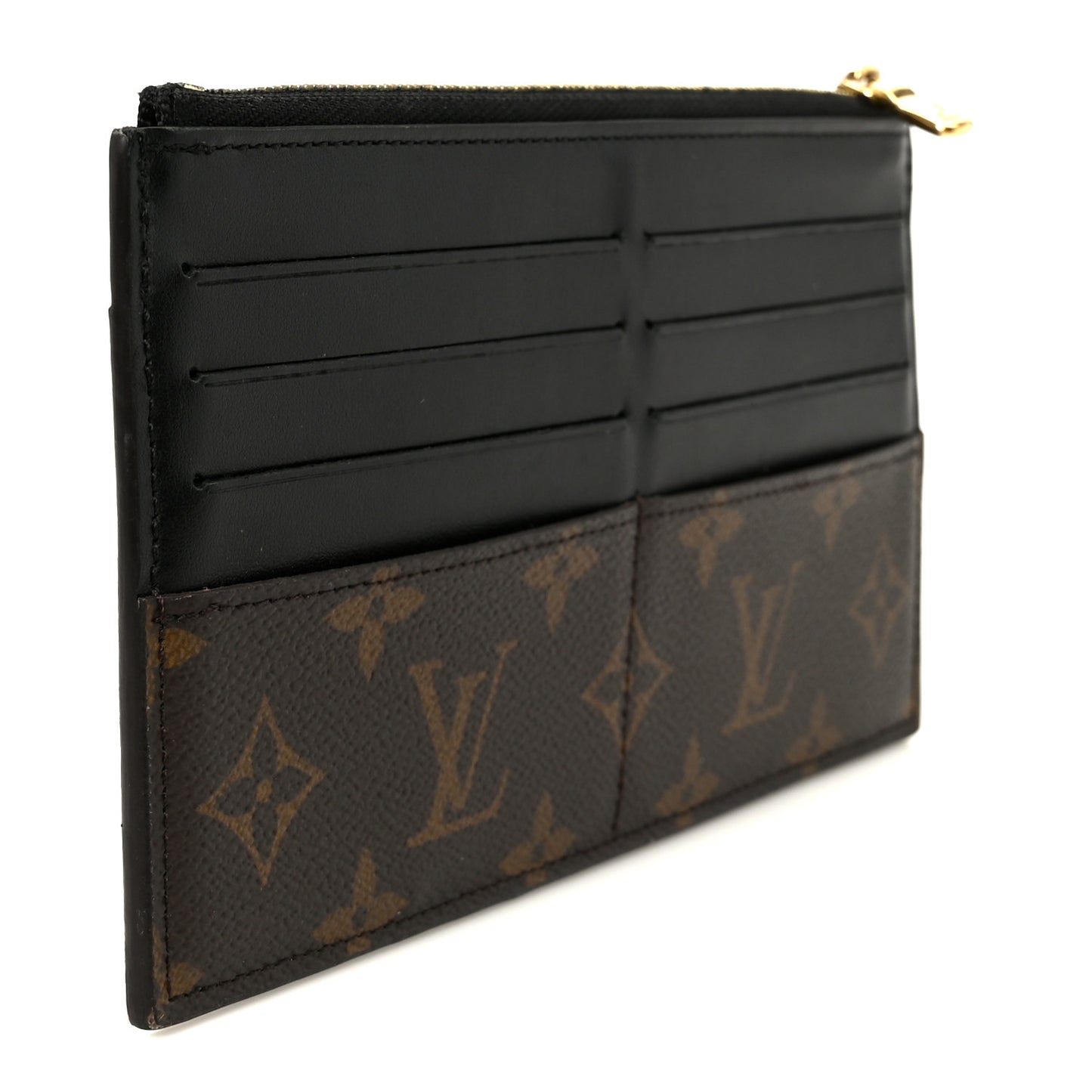 Monogram Slim Purse Black