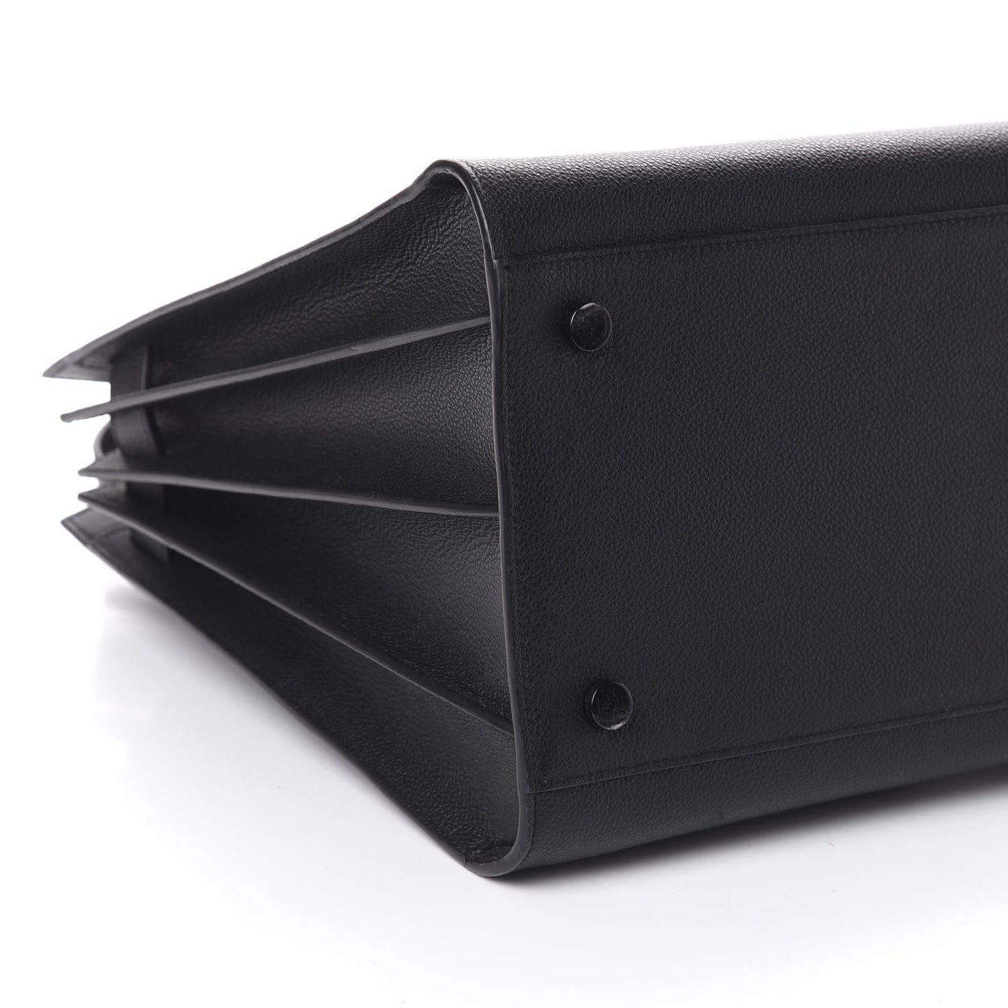 Grained Calfskin Large Sac De Jour Carryall Black