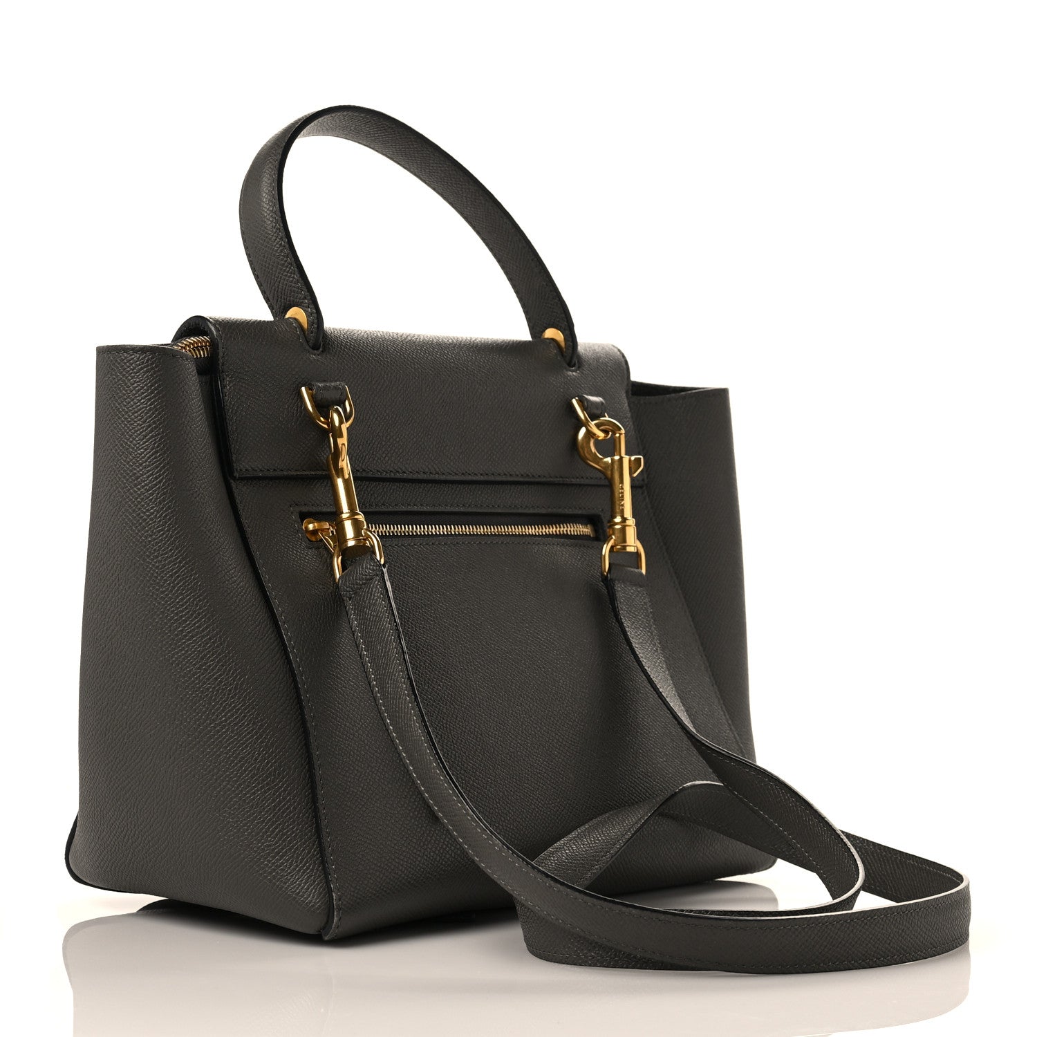 Celine Baby Grained Calfskin Micro Belt Bag Grey 3 of 9