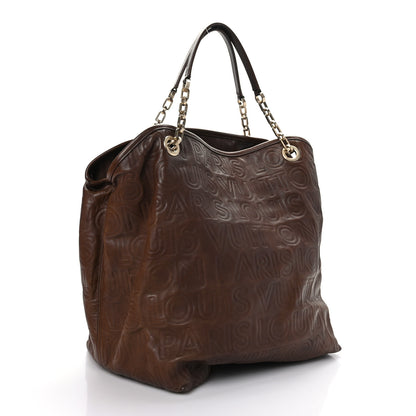 Louis Vuitton Monogram Paris Souple Whisper GM Chocolate 2 of 10