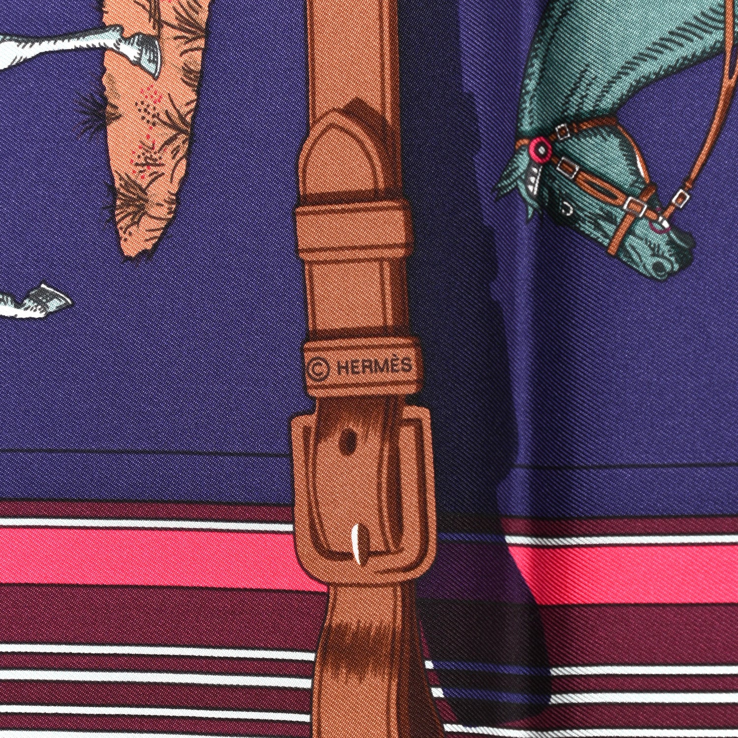 Hermes Silk Jersey Carre En Carres Scarf 90 3 of 5