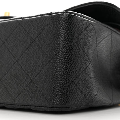Chanel Caviar Quilted Jumbo Double Flap Black 10 of 13