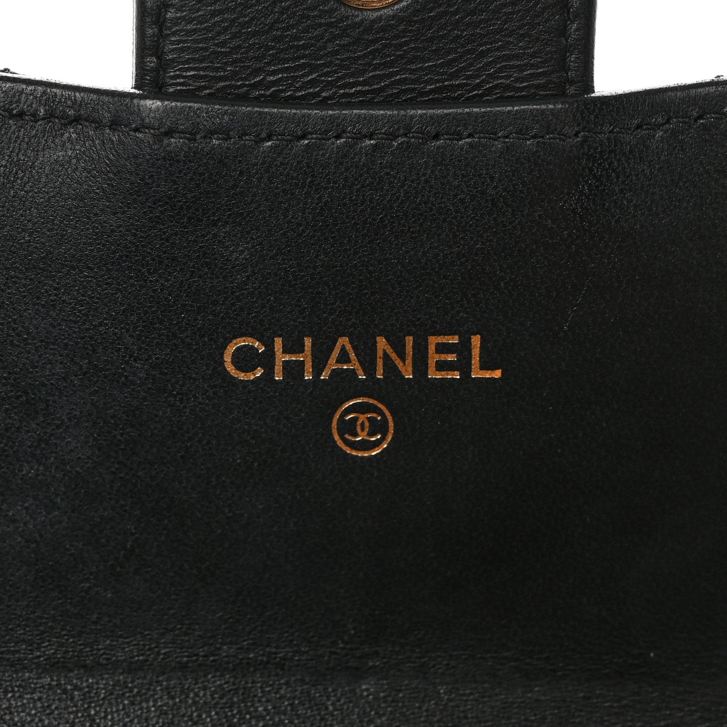 Lambskin Quilted Large Flap Gusset Wallet Black