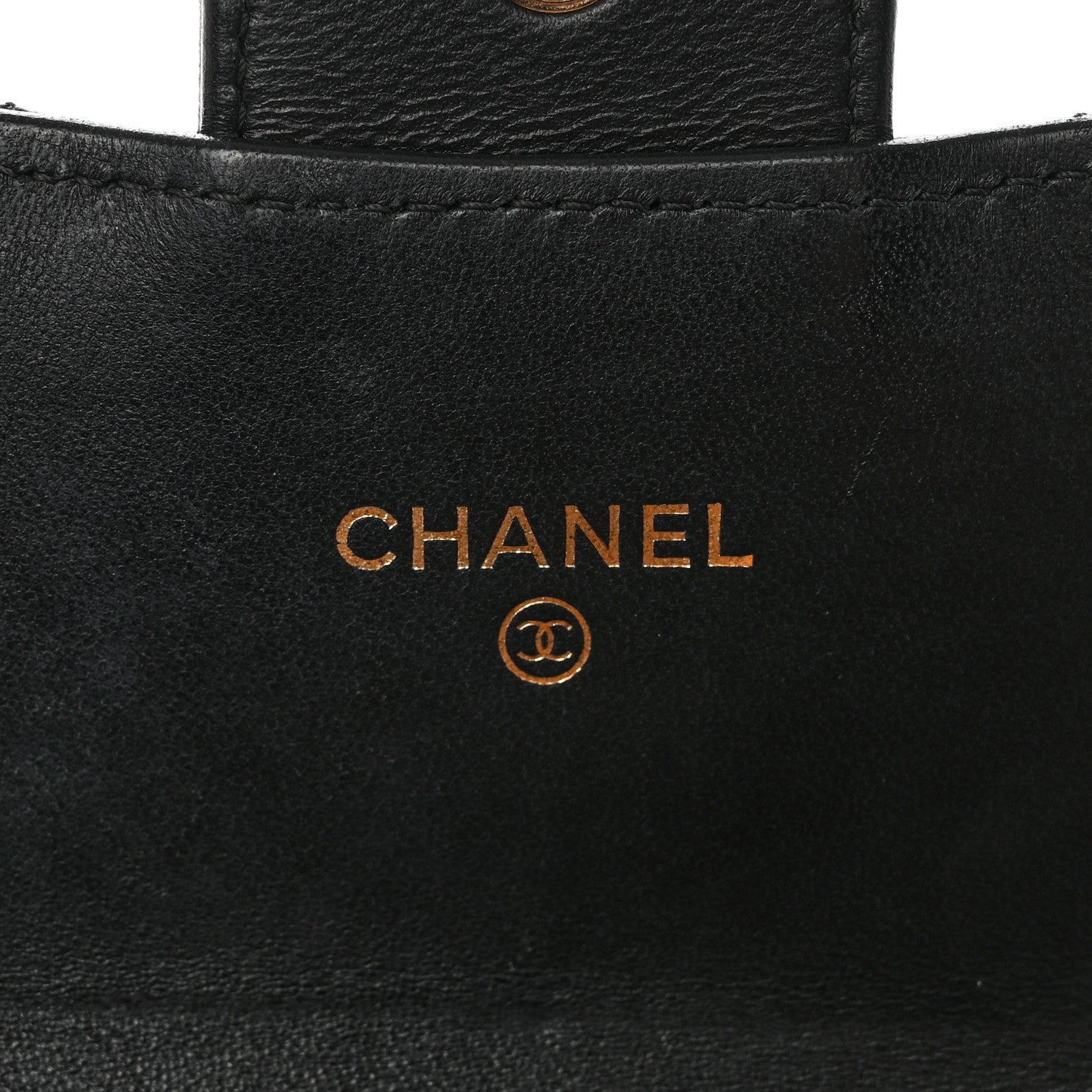 Chanel Lambskin Quilted Large Flap Gusset Wallet Black 6 of 19