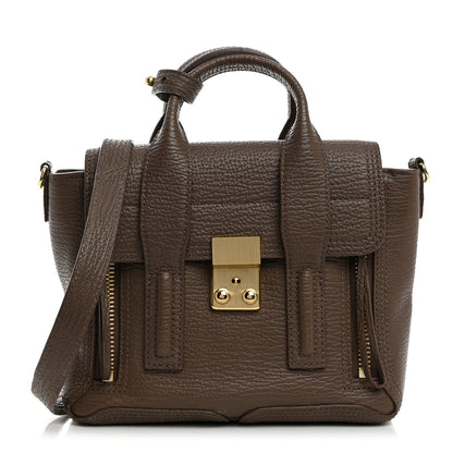 3.1 Phillip Lim Textured Calfskin Mini Pashli Satchel Taupe 1 of 15
