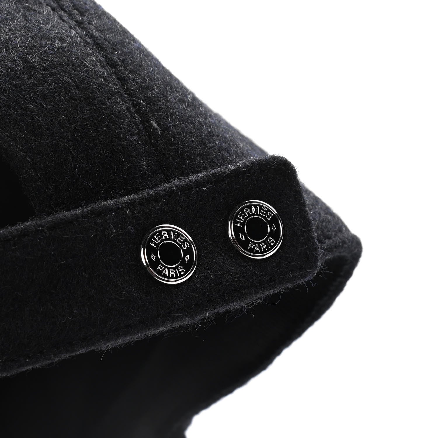 Hermes Wool Davis Varsity Cap 57 Black 6 of 7